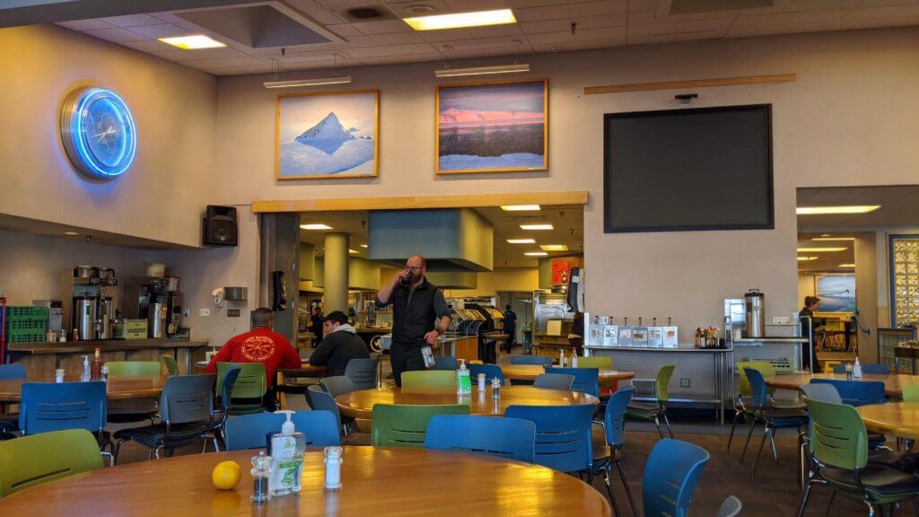 An image of the cafeteria at McMurdo Station